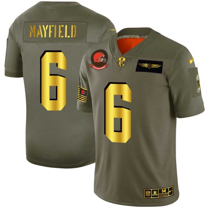 Nike Browns 6 Baker Mayfield 2019 Olive Gold Salute To Service Limited Jersey Dyin,We sell and wholesale Nike Browns 6 Baker Mayfield 2019 Olive Gold Salute To Service Limited Jersey Dyin on line form chian!